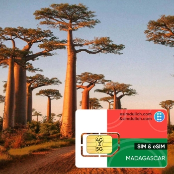 Sim Du Lịch Madagascar 15 Ngày Tốc Độ Cao